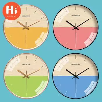 Привет 14-дюймовые настенные часы пластиковые часы домашний декор гостиная спальня бесшумные настенные часы современный художественный дизайн