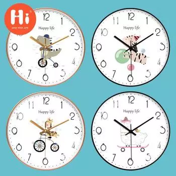 Привет 14-дюймовые настенные часы пластиковые часы домашний декор гостиная спальня бесшумные настенные часы современный художественный дизайн