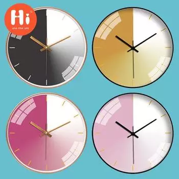 Привет 14-дюймовые настенные часы пластиковые часы домашний декор гостиная спальня бесшумные настенные часы современный художественный дизайн