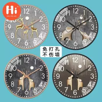 Привет 14-дюймовые настенные часы пластиковые часы домашний декор гостиная спальня бесшумные настенные часы современный художественный дизайн 1