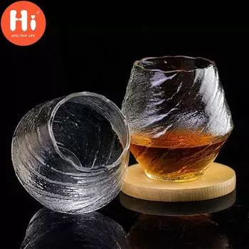 Hi 1/2pcs 400ml японский кованый стеклянный стакан для виски термостойкий бокал для сока ликера