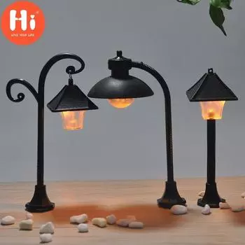 Привет, 1 шт., уличные фонари, ремесленная фигурка, садовое украшение, миниатюрный сказочный садовый декор, Привет