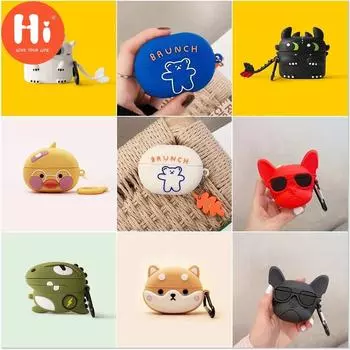 Привет 3D силиконовые защитные чехлы для наушников для Huawei Freebuds 4i чехол с милым мультяшным рисунком Беспроводная Bluetooth-гарнитура чехол для Huawei 4i