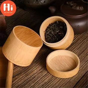 Привет бамбуковая кухонная банка для специй, герметичные банки, резервуар для хранения с крышкой, контейнер для еды, контейнер для чая, канистры
