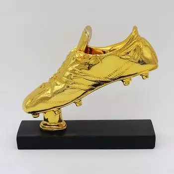 Привет, футбольный трофей, золотая бутса, гальванический орнамент из смолы, сувенирный сувенир для болельщика, трофей чемпионата мира золотой