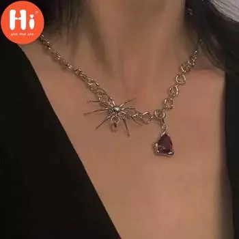 Привет готическое ожерелье, ожерелье на ключице, винтажное ожерелье-цепочка, многослойное ювелирное изделие в стиле хип-хоп, подарки, кулон, колье в стиле панк серебряный