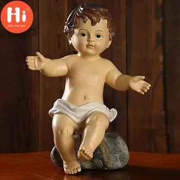 Привет, Иисус, куклы, украшения, праздничные украшения, ремесла, украшения из смолы, статуэтки One Size