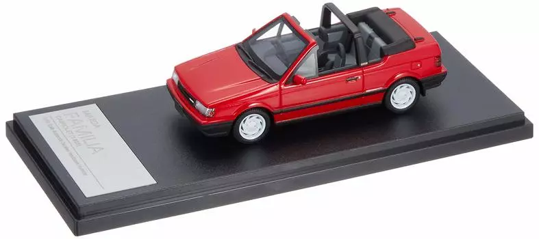 Привет, история Mazda FAMILIA CABRIOLET Чисто красный Готовый продукт HS265RE 1/43 (1986) красный