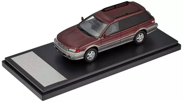 Привет история Subaru LEGACY GRAND WAGON Deep Red Opal Готовый продукт HS324RE 1/43 (1996) Слюда/Серый