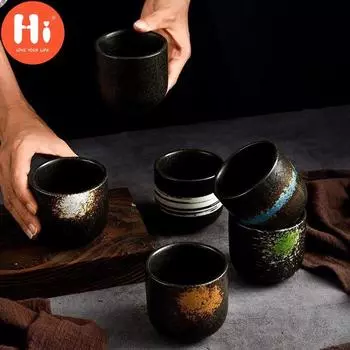 Привет керамическая маленькая чашка для чая, фарфоровая чашка для отеля, ресторана, кофейная чашка, простая офисная чашка для воды, посуда для напитков A