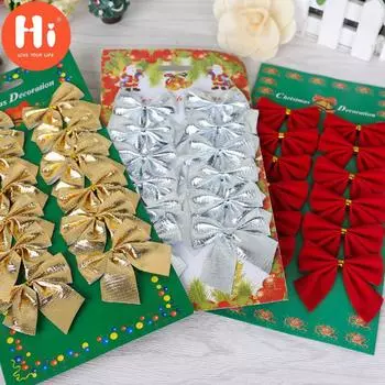 Привет, красивый галстук-бабочка, елочные украшения, Рождественский кулон, украшение для елки, безделушкиПривет 5 x 6 cm красный