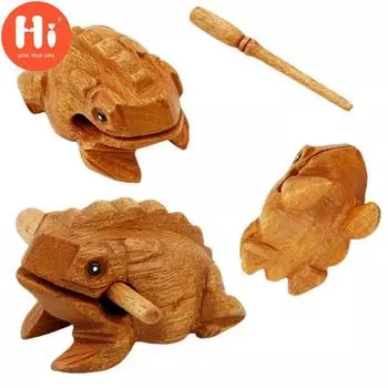 Привет лягушка шаблон декомпрессии Lucky Frog живописные деревянные игрушки ремесла украшения модель жабы 1