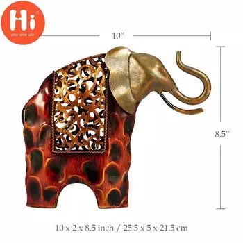 Привет Металл Железный Арт Слон Современная Скульптура Рождественский Подарок ОрнаментПривет