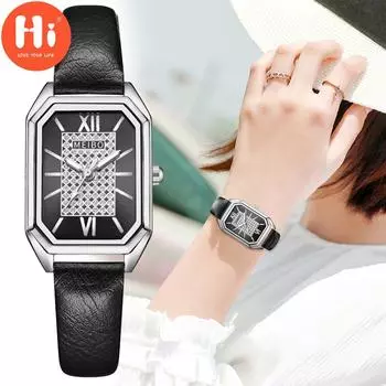 Привет модные часы Роскошные женские кварцевые часы Водонепроницаемые женские часы Женские наручные часы