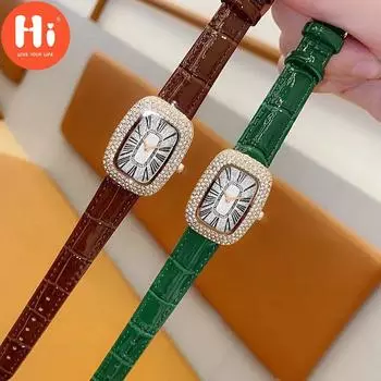 Привет модные часы Роскошные женские кварцевые часы Водонепроницаемые женские часы Женские наручные часы
