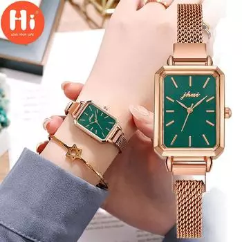 Привет модные часы Роскошные женские кварцевые часы Водонепроницаемые женские часы Женские наручные часы