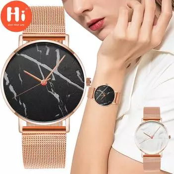 Привет модные часы Роскошные женские кварцевые часы Водонепроницаемые женские часы Женские наручные часы