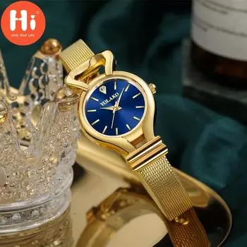 Привет модные часы Роскошные женские кварцевые часы Водонепроницаемые женские часы Женские наручные часы