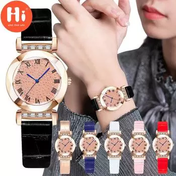 Привет модные часы Роскошные женские кварцевые часы Водонепроницаемые женские часы Женские наручные часы