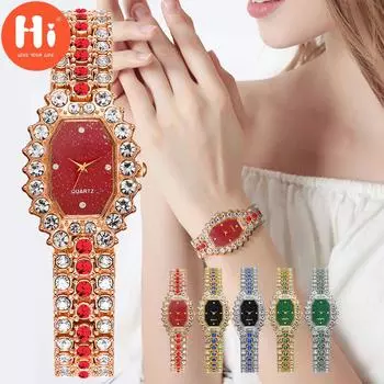 Привет модные часы Роскошные женские кварцевые часы Водонепроницаемые женские часы Женские наручные часы