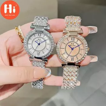 Привет модные часы Роскошные женские кварцевые часы Водонепроницаемые женские часы Женские наручные часы