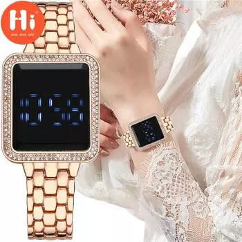 Привет модные часы Роскошные женские кварцевые часы Водонепроницаемые женские часы Женские наручные часы