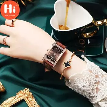 Привет модные часы Роскошные женские кварцевые часы Водонепроницаемые женские часы Женские наручные часы