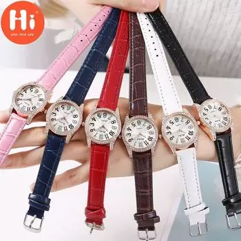 Привет модные часы Роскошные женские кварцевые часы Водонепроницаемые женские часы Женские наручные часы