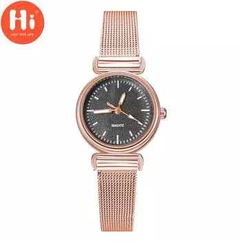 Привет модные часы Роскошные женские кварцевые часы Водонепроницаемые женские часы Женские наручные часы