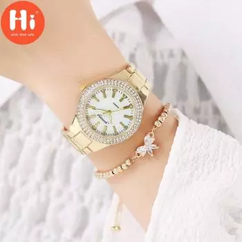 Привет модные часы Роскошные женские кварцевые часы Водонепроницаемые женские часы Женские наручные часы