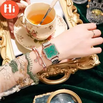 Привет модные часы Роскошные женские кварцевые часы Водонепроницаемые женские часы Женские наручные часы