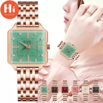 Привет модные часы Роскошные женские кварцевые часы Водонепроницаемые женские часы Женские наручные часы