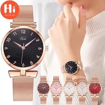 Привет модные часы Роскошные женские кварцевые часы Водонепроницаемые женские часы Женские наручные часы