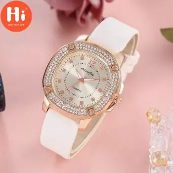Привет модные часы Роскошные женские кварцевые часы Водонепроницаемые женские часы Женские наручные часы
