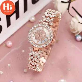 Привет модные часы Роскошные женские кварцевые часы Водонепроницаемые женские часы Женские наручные часы