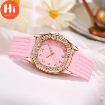 Привет модные часы Роскошные женские кварцевые часы Водонепроницаемые женские часы Женские наручные часы