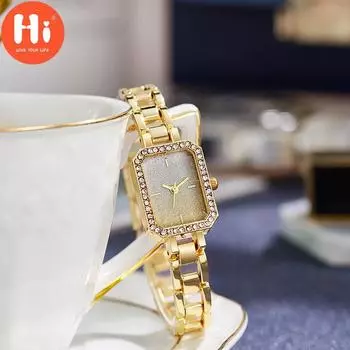 Привет модные часы Роскошные женские кварцевые часы Водонепроницаемые женские часы Женские наручные часы