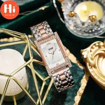 Привет модные часы Роскошные женские кварцевые часы Водонепроницаемые женские часы Женские наручные часы