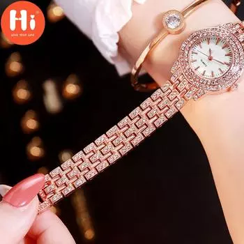 Привет модные часы Роскошные женские кварцевые часы Водонепроницаемые женские часы Женские наручные часы
