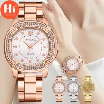 Привет модные часы Роскошные женские кварцевые часы Водонепроницаемые женские часы Женские наручные часы