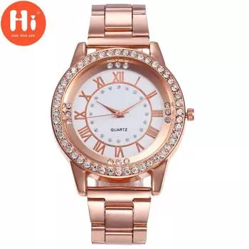 Привет модные часы Роскошные женские кварцевые часы Водонепроницаемые женские часы Женские наручные часы