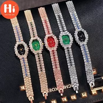 Привет модные часы Роскошные женские кварцевые часы Водонепроницаемые женские часы Женские наручные часы