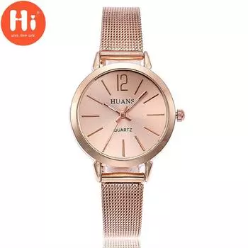 Привет модные часы Роскошные женские кварцевые часы Водонепроницаемые женские часы Женские наручные часы