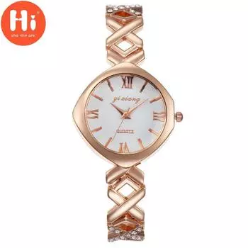 Привет модные часы Роскошные женские кварцевые часы Водонепроницаемые женские часы Женские наручные часы