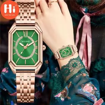 Привет модные часы Роскошные женские кварцевые часы Водонепроницаемые женские часы Женские наручные часы