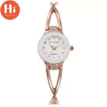 Привет модные часы Роскошные женские кварцевые часы Водонепроницаемые женские часы Женские наручные часы