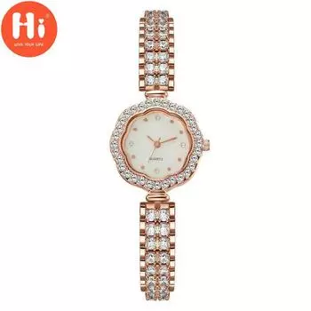 Привет модные часы Роскошные женские кварцевые часы Водонепроницаемые женские часы Женские наручные часы