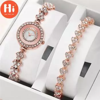 Привет модные часы Роскошные женские кварцевые часы Водонепроницаемые женские часы Женские наручные часы