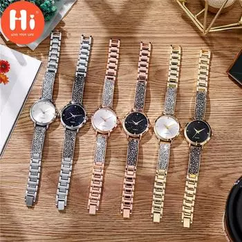 Привет модные часы Роскошные женские кварцевые часы Водонепроницаемые женские часы Женские наручные часы