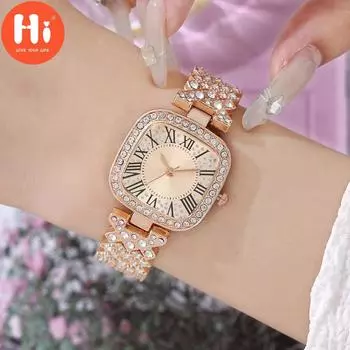 Привет модные часы Роскошные женские кварцевые часы Водонепроницаемые женские часы Женские наручные часы